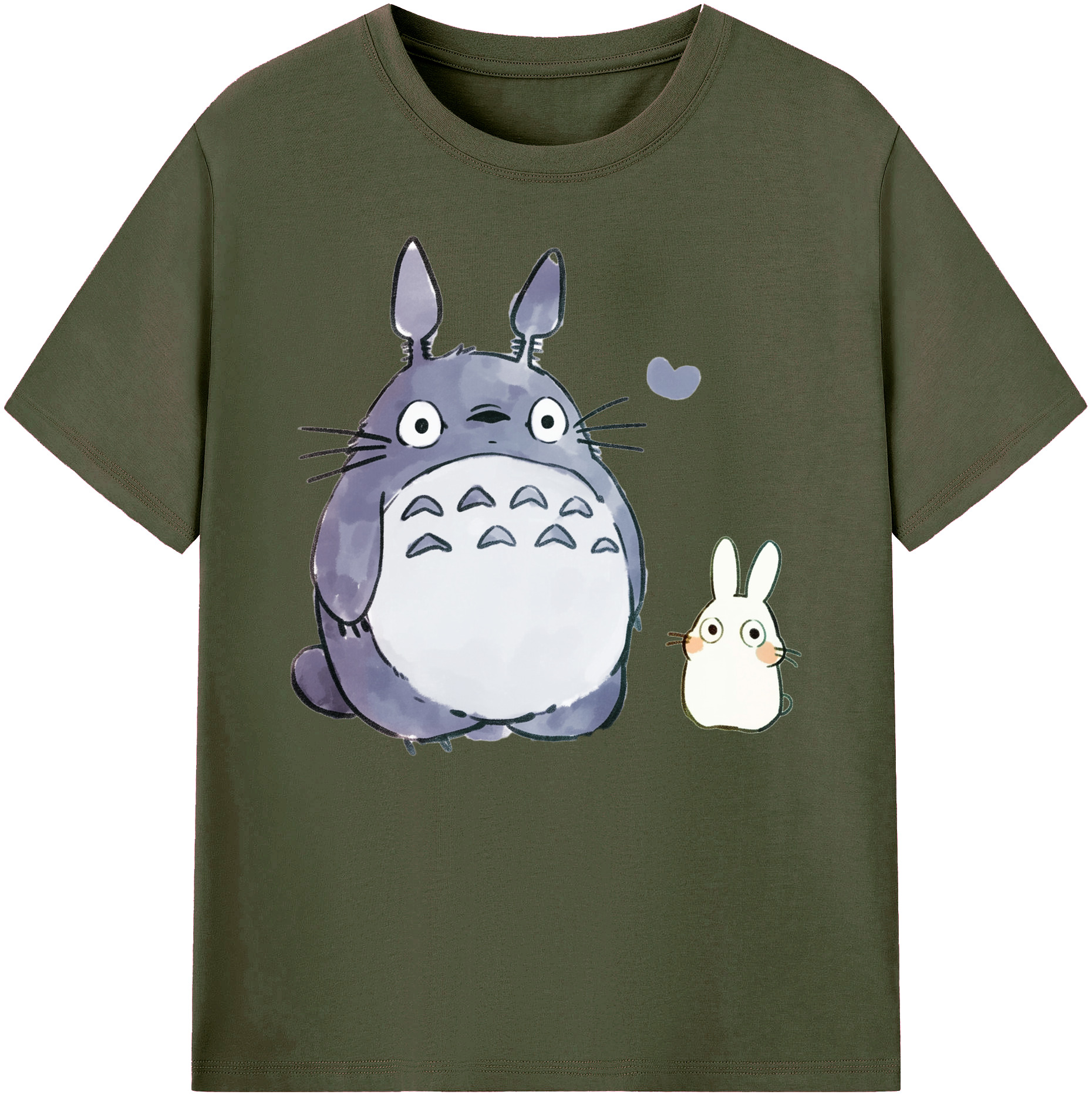 （画像用） となりのトトロ 草壁メイ 草壁サツキ My Neighbor Totoro Satsuki Kusakabe Mei Kusakabe 綿100％ メンズ半袖Tシャツ｜肌触りやわらか＆通気性